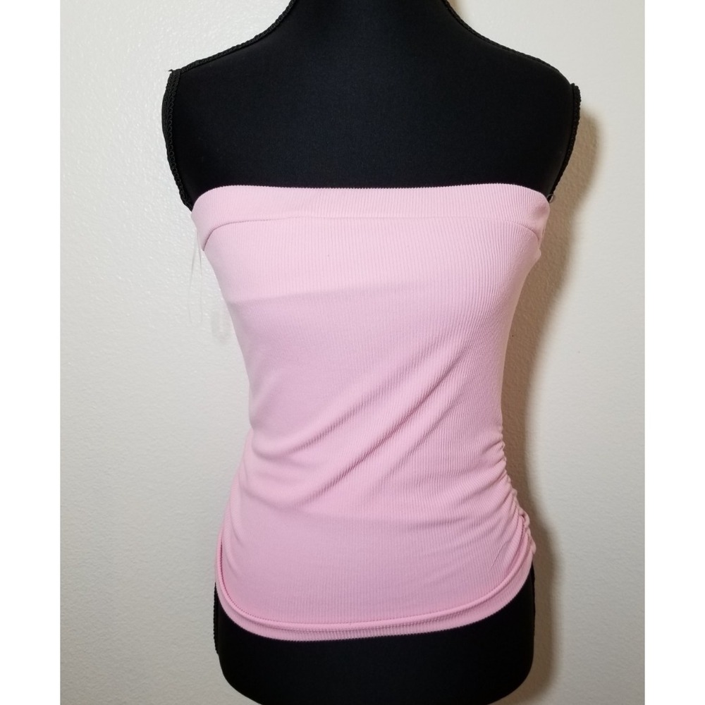 Starlett Womens Medium Pink Knit Ribbed Tube Top Boho Festival Coachella NWT